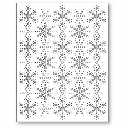 Poppy Stamps Stanzschablone - 2574 Scandinavian Snowflake Plate