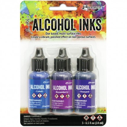 Adirondack Alcohol Inks - 3er Set Indigo/Violet Spectrum