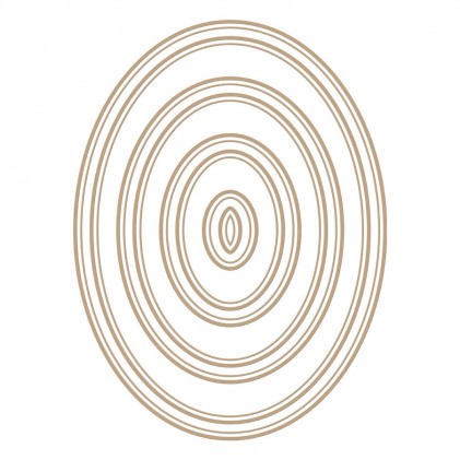 Spellbinders Glimmer Hot Foil Plates - Essential Duo Lines Ovals 