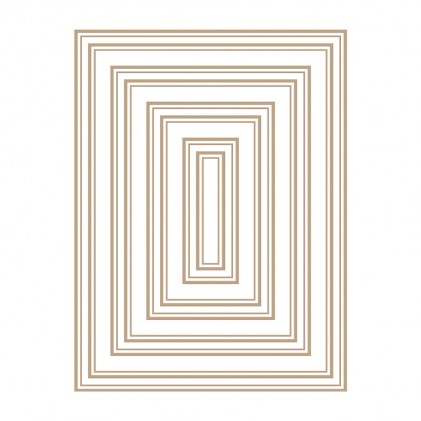Spellbinders Glimmer Hot Foil Plates - Essential Duo Lines Rectangles 