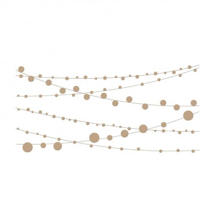 Spellbinders Glimmer Hot Foil Plates - String Lights Background 