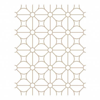 Spellbinders Glimmer Hot Foil Plates - Geometric Flower Background 