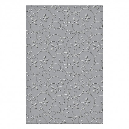 Spellbinders Holly Flourish Embossing Folder GROSS