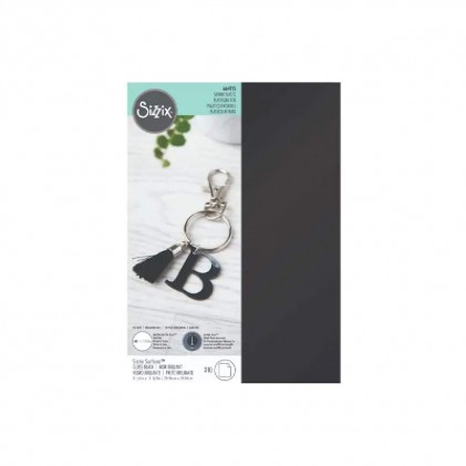 Sizzix Surfacez Metallic Shrink Plastic Schwarz