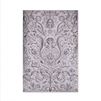 Sizzix 3D Embossing Folder Prägeschablone - Folk Doodle
