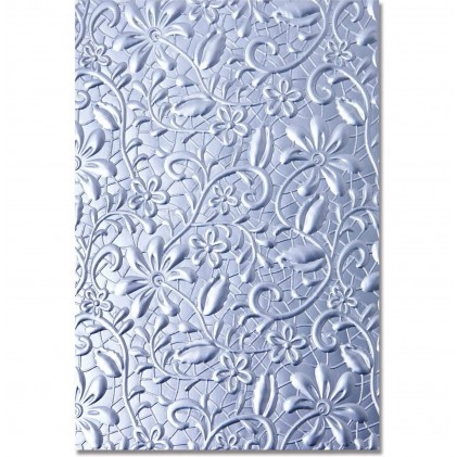 Sizzix 3D Texture Fades Embossing Folder - Lacey