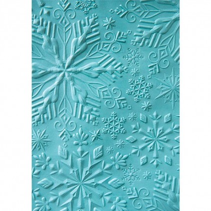 3D Textured Impressions Embossing Folder - Winter Snowflakes