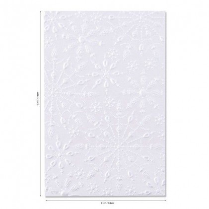 Sizzix 3D Embossing Folder Prägeschablone - Jeweled Snowflakes