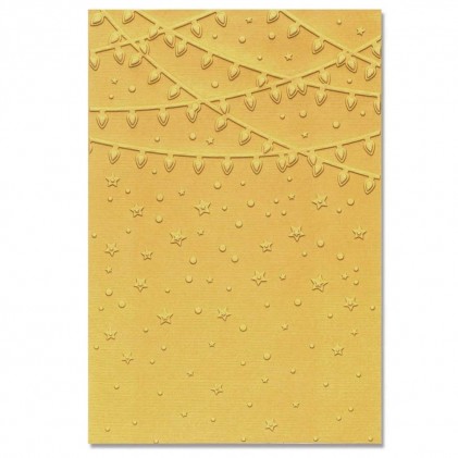 Sizzix Multi-Level Textured Impressions Embossing Folder - Stars and Lights 