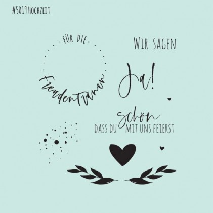 Dini Designs Mini Clear Stamps - Hochzeit 