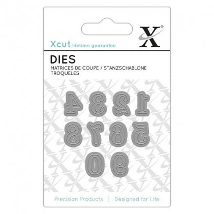 Xcut Mini Dies Serif Numbers