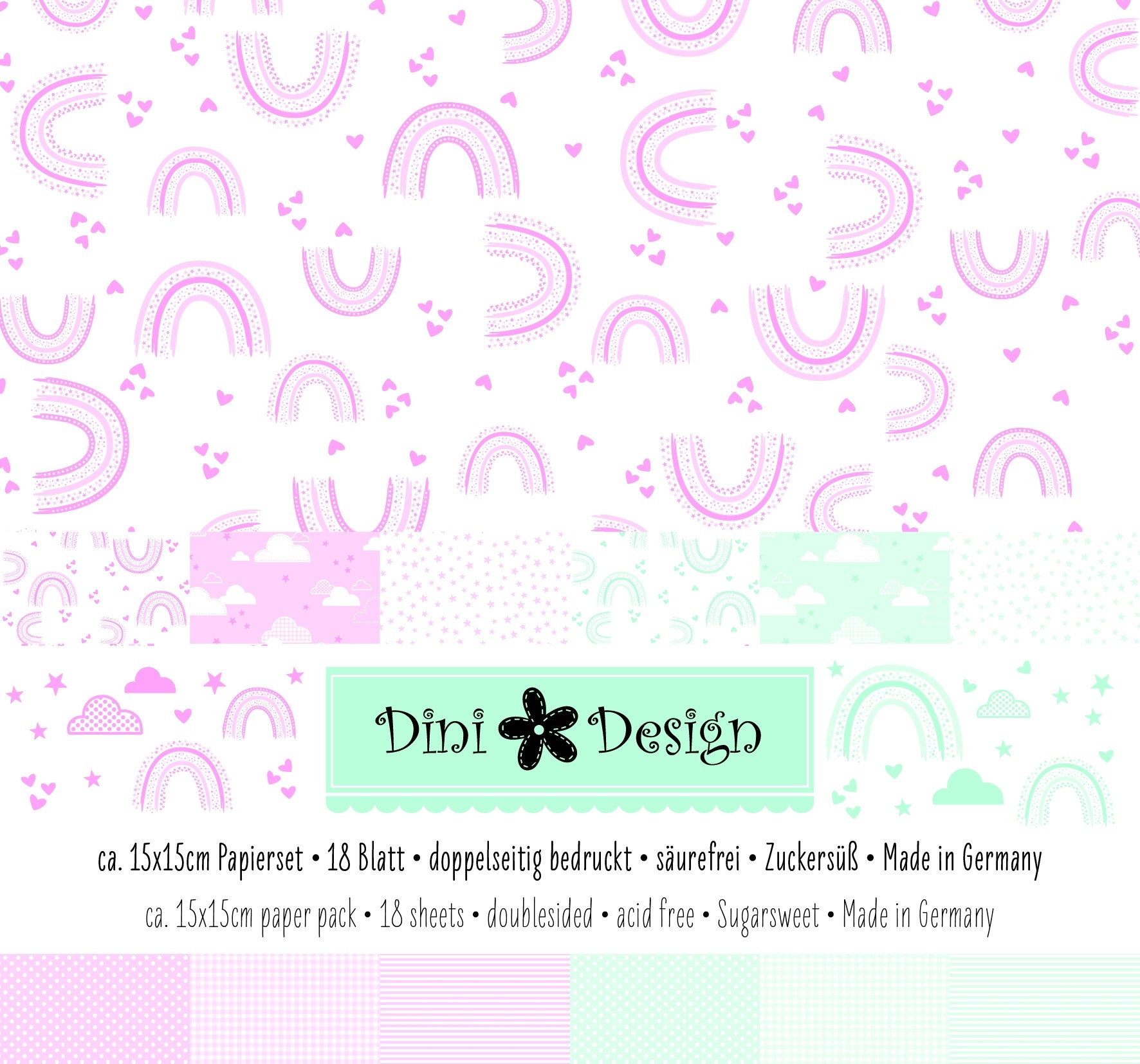 Dini Design 6x6 Papierset Zuckersüß 