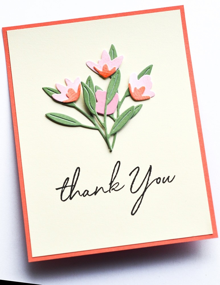 Birch Press Stanzschablone - Tiny Tuft Flowers and Leaves Contour Layers
