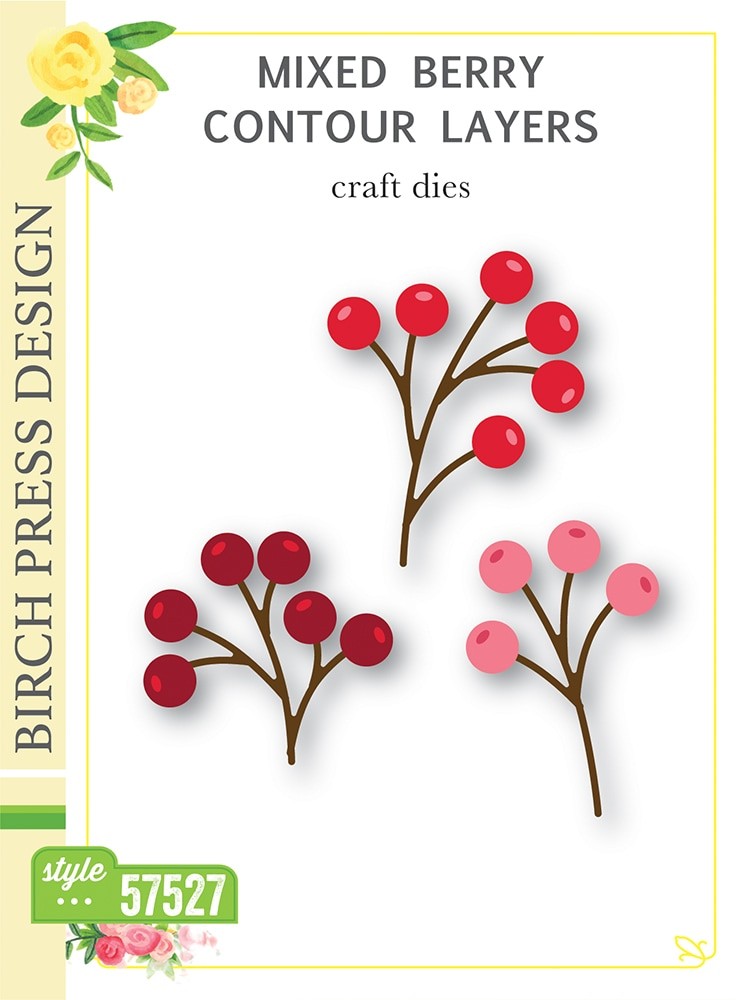 Birch Press Stanzschablone - Mixed Berry Contour Layers