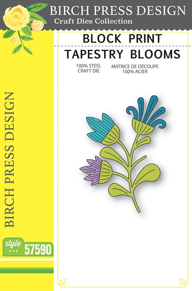 Birch Press Stanzschablone - 57590 Block Print Tapestry Blooms