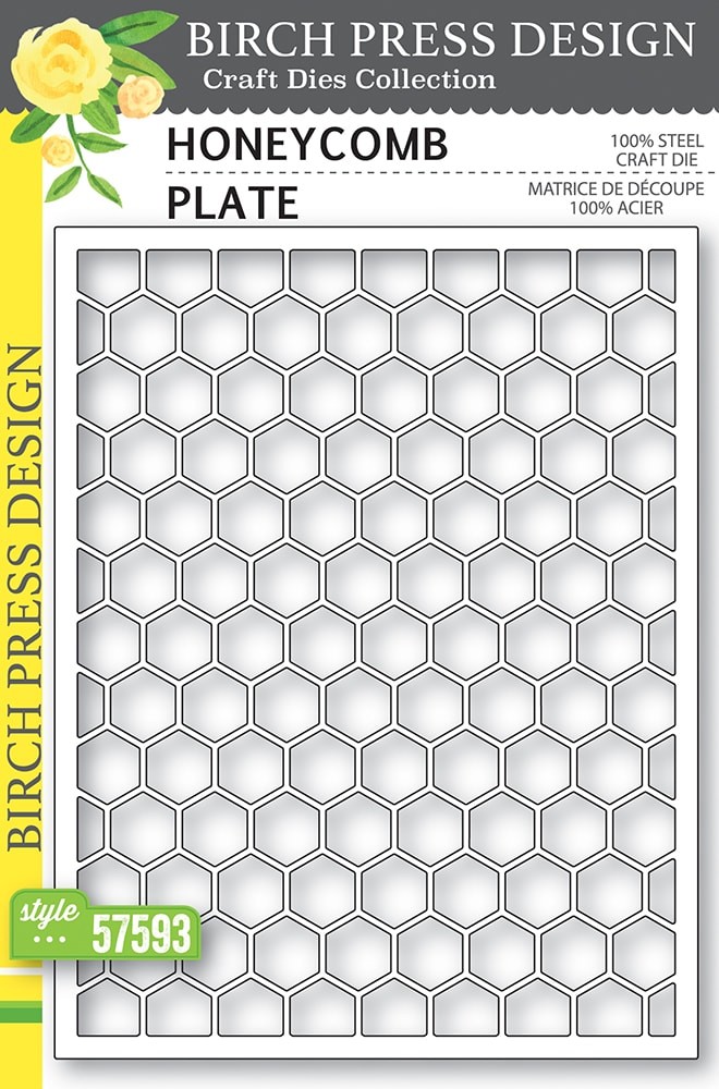 Birch Press Stanzschablone - 57593 Honeycomb Plate