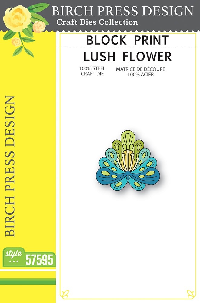 Birch Press Stanzschablone - 57595 Block Print Lush Flower