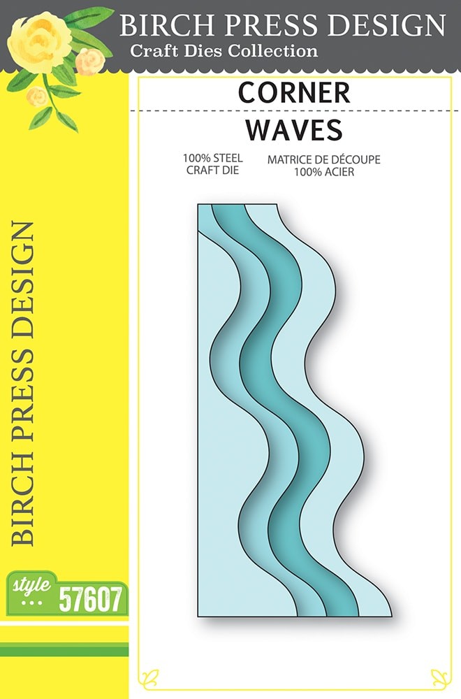 Birch Press Stanzschablone - 57607 Corner Waves