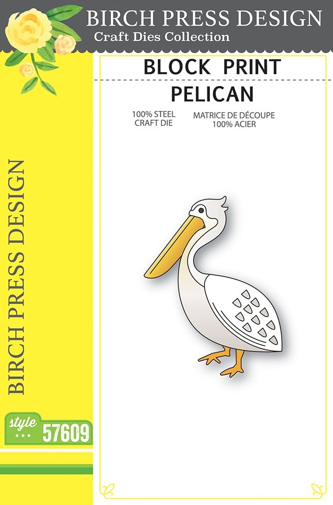 Birch Press Stanzschablone - 57609 Block Print Pelican
