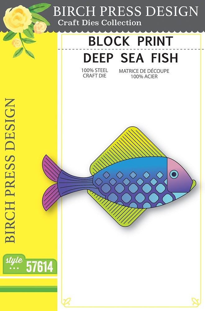 Birch Press Stanzschablone - 57614 Block Print Deep Sea Fish