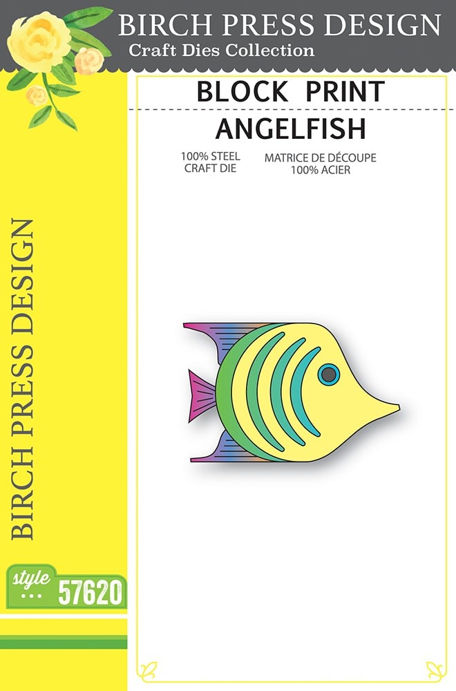 Birch Press Stanzschablone - 57620 Block Print Angelfish