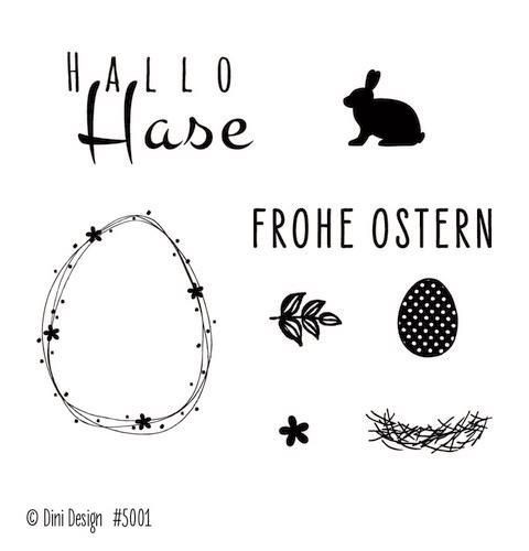 Dini Designs Mini Clear Stamps - Ostern