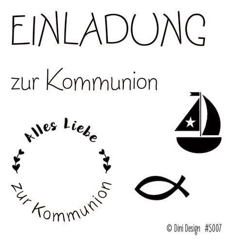 Dini Designs Mini Clear Stamps - Kommunion
