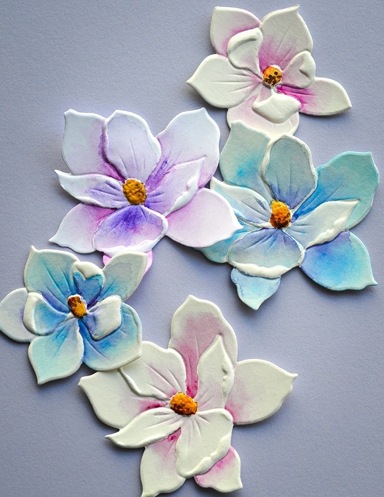 Memory Box 3D Prägeschablone & Stanzschablonen - Magnolia Blooms