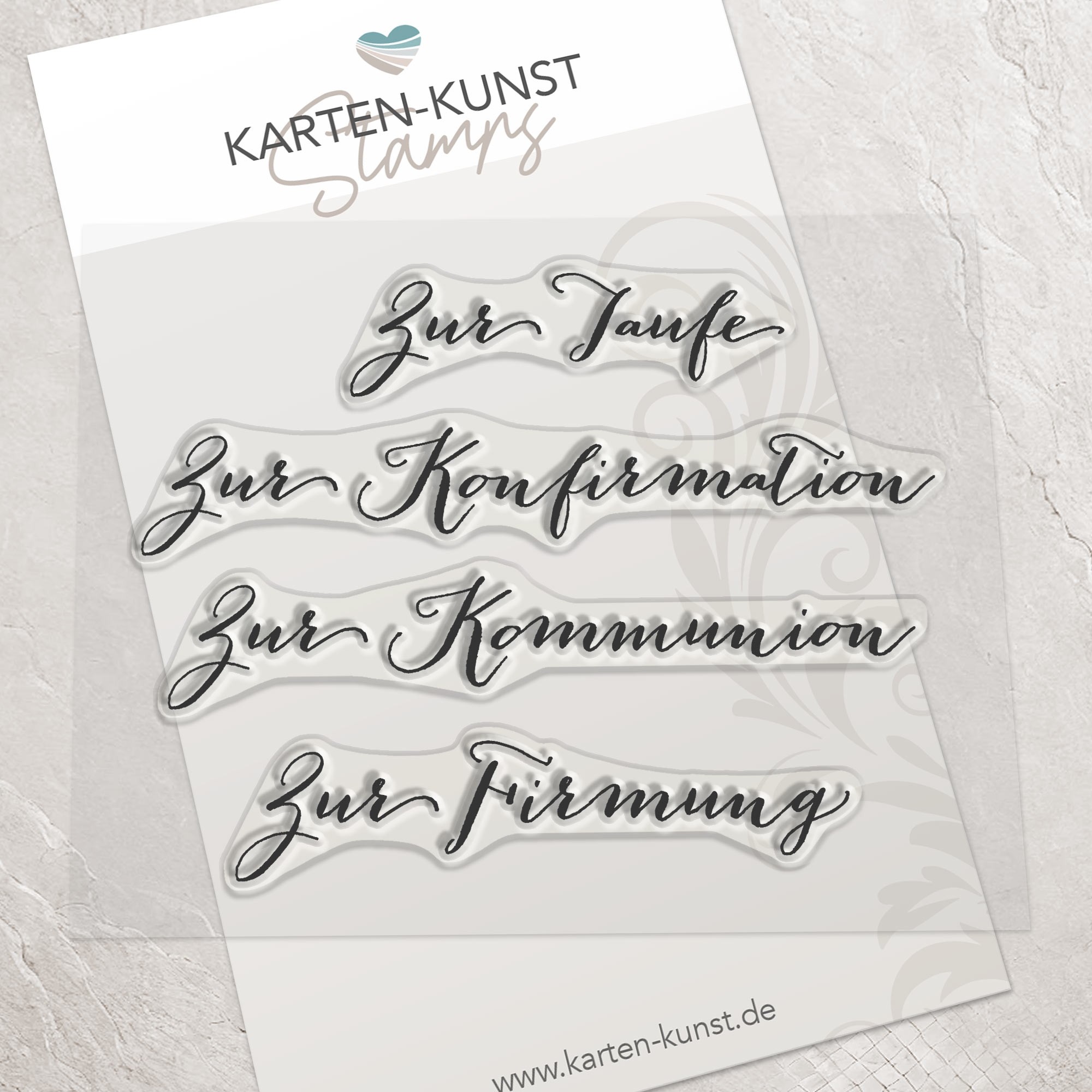 Karten-Kunst Clear Stamps KK-0074 - Große Worte Christlich: Taufe, Konfirmation, Kommunion & Firmung