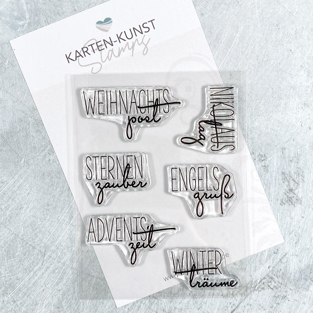 Karten-Kunst Clear Stamp Set - Capri "Weihnachtspost"