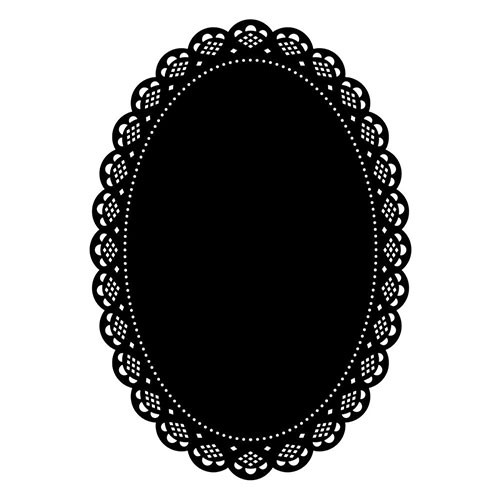 Darice Hintergrund-Prägeschablone - Oblong Doily