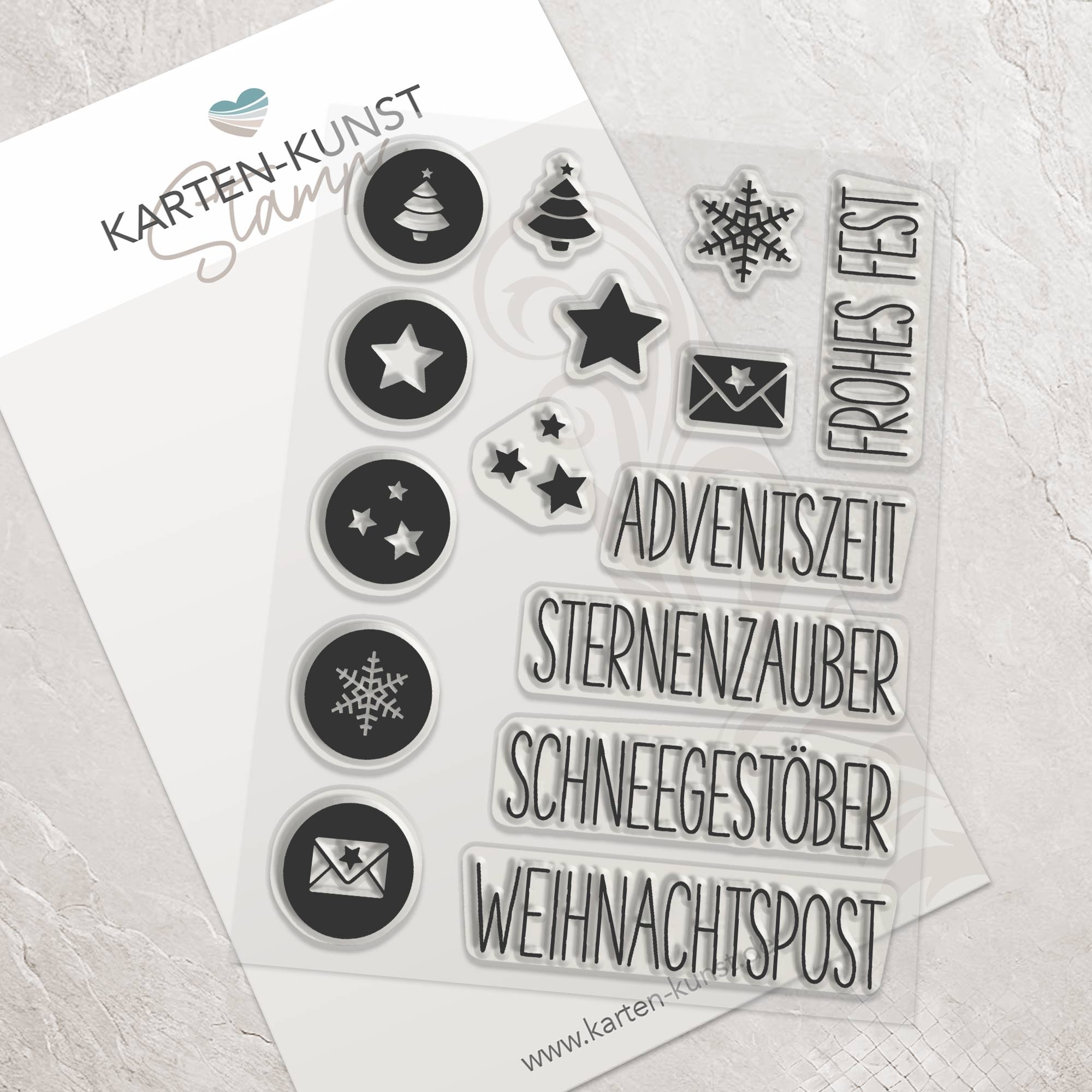 Karten-Kunst Clear Stamps KK-0088 - Symbolisch zu Weihnachten