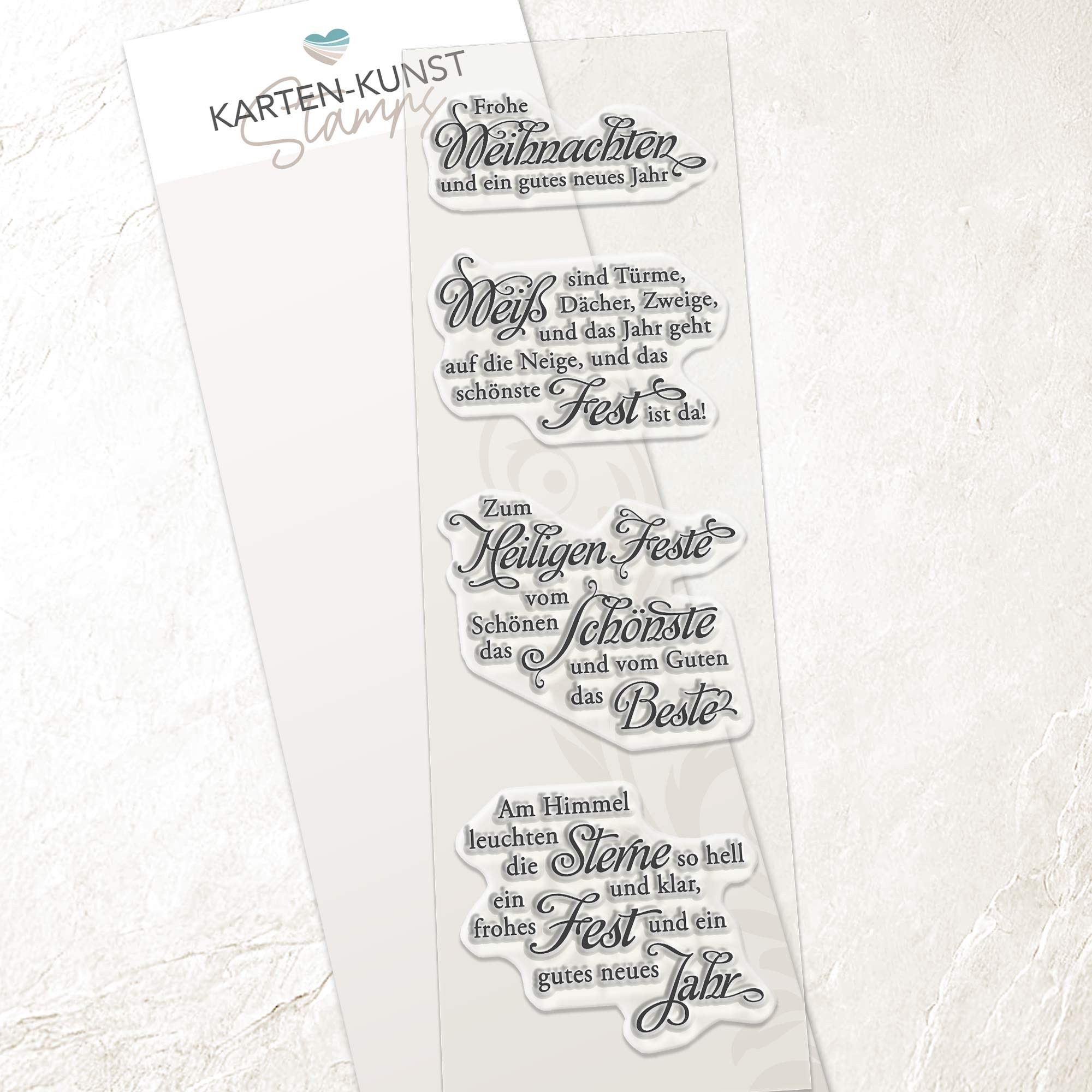 Karten-Kunst Clear Stamps KK-0141 - Weise Worte zu Weihnachten