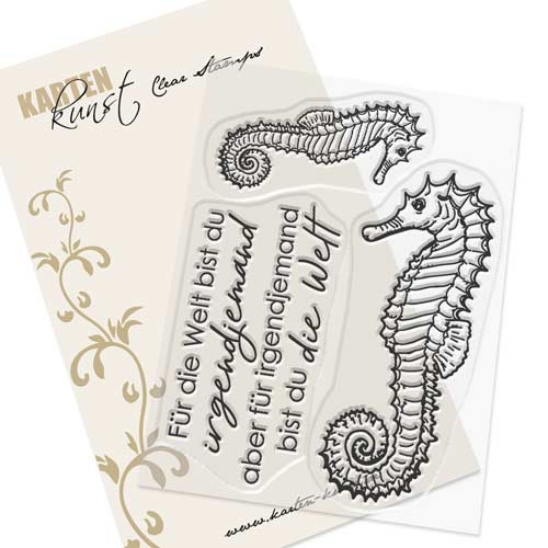 Karten-Kunst Clear Stamp Set - Seepferdchen