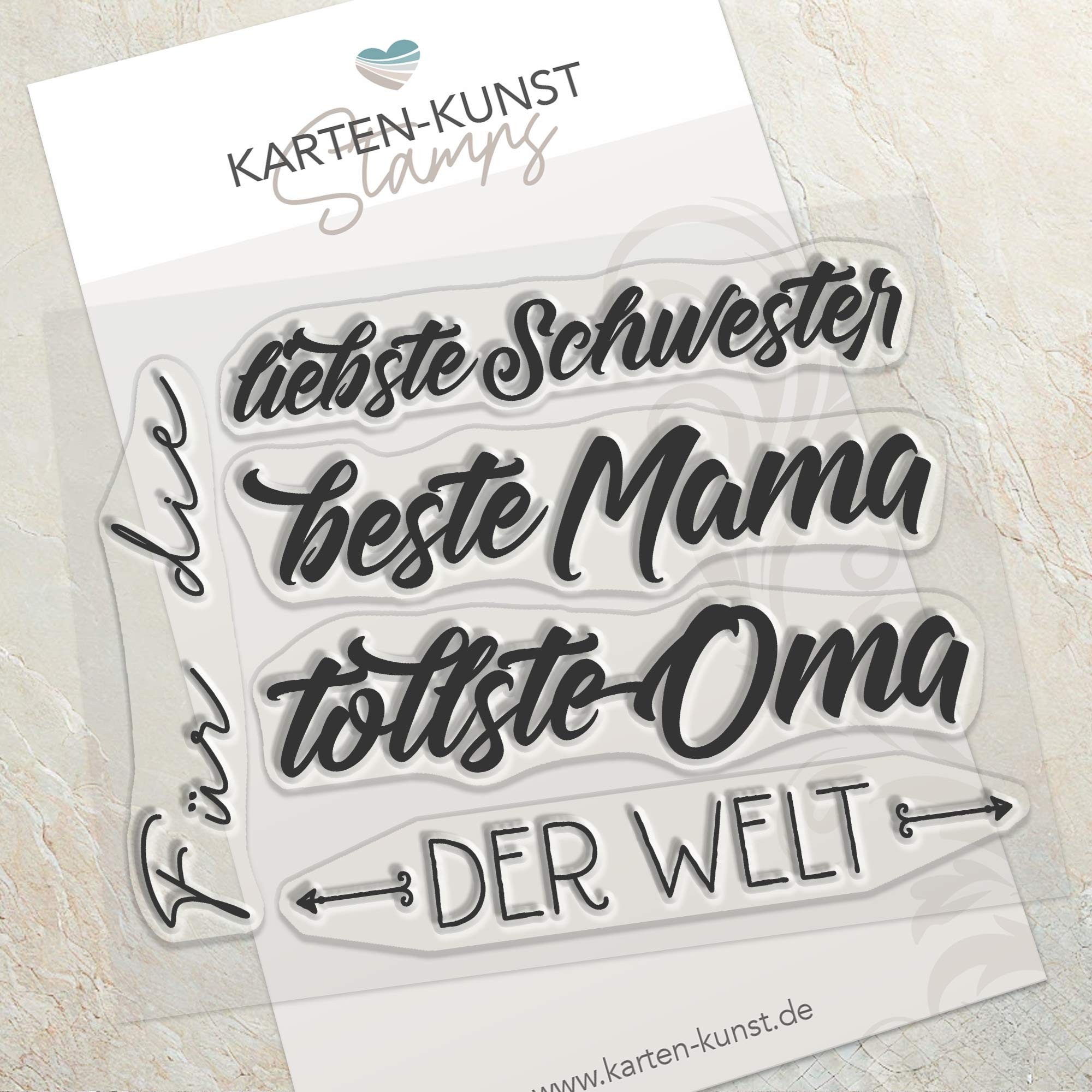 Karten-Kunst Clear Stamps zum Muttertag KK-0191 - Für die tollsten Frauen der Welt