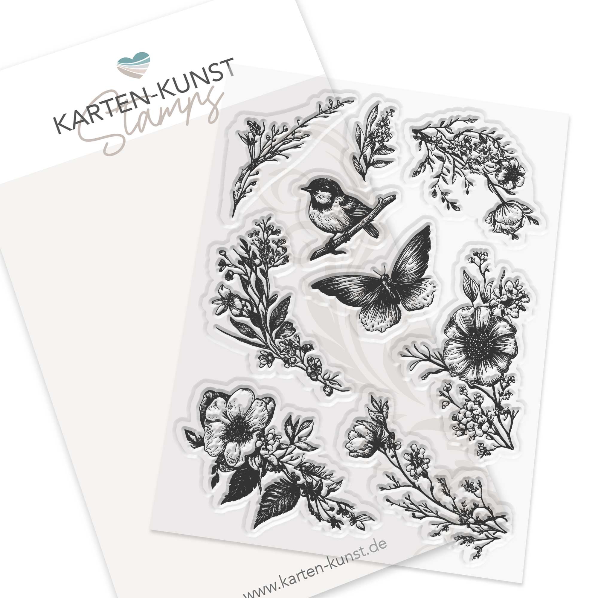 Karten-Kunst Clear Stamps KK-0270 - Circulus Romantischer Kranz