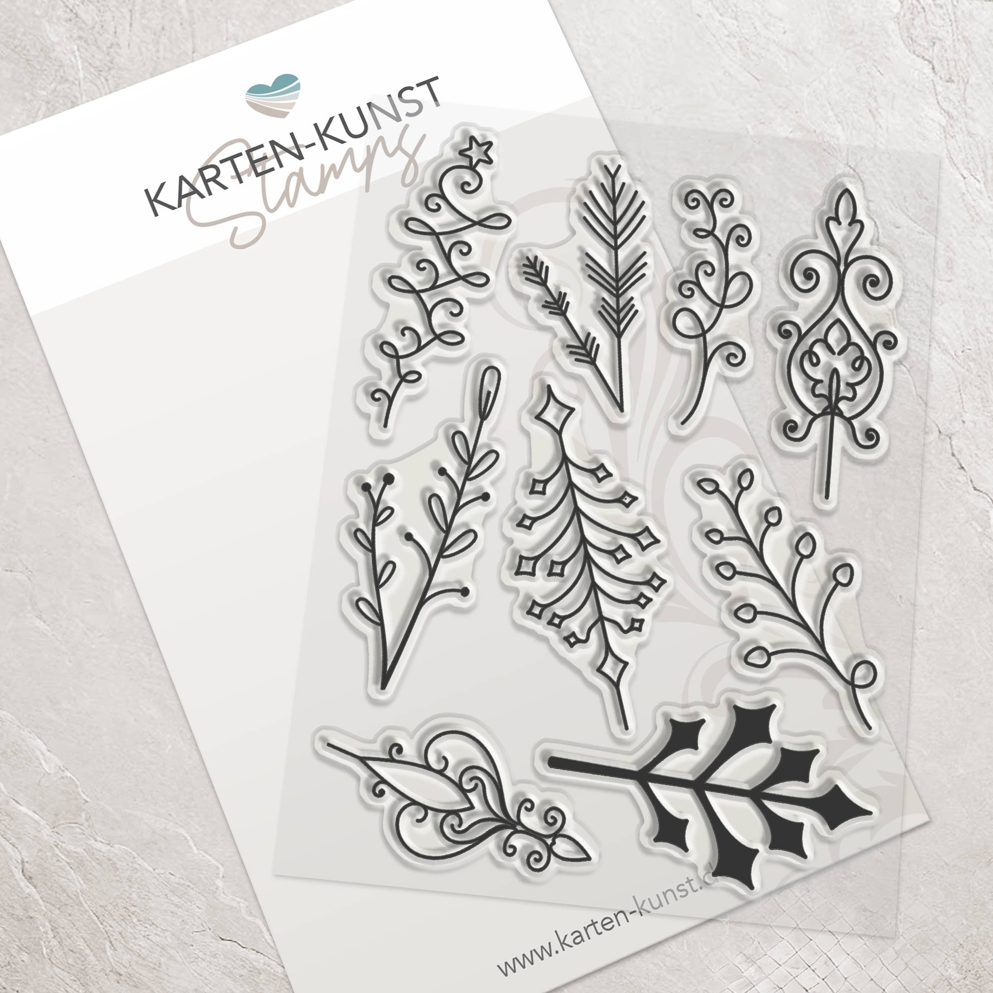 Karten-Kunst Clear Stamps KK-0275 - Circulus Schneeflocken