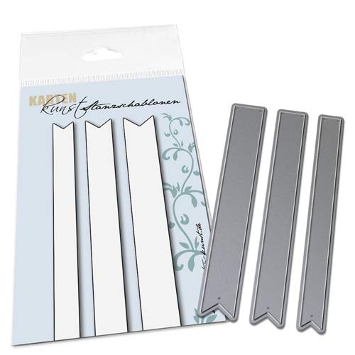 Karten-Kunst Stanzschablone - Ribbons