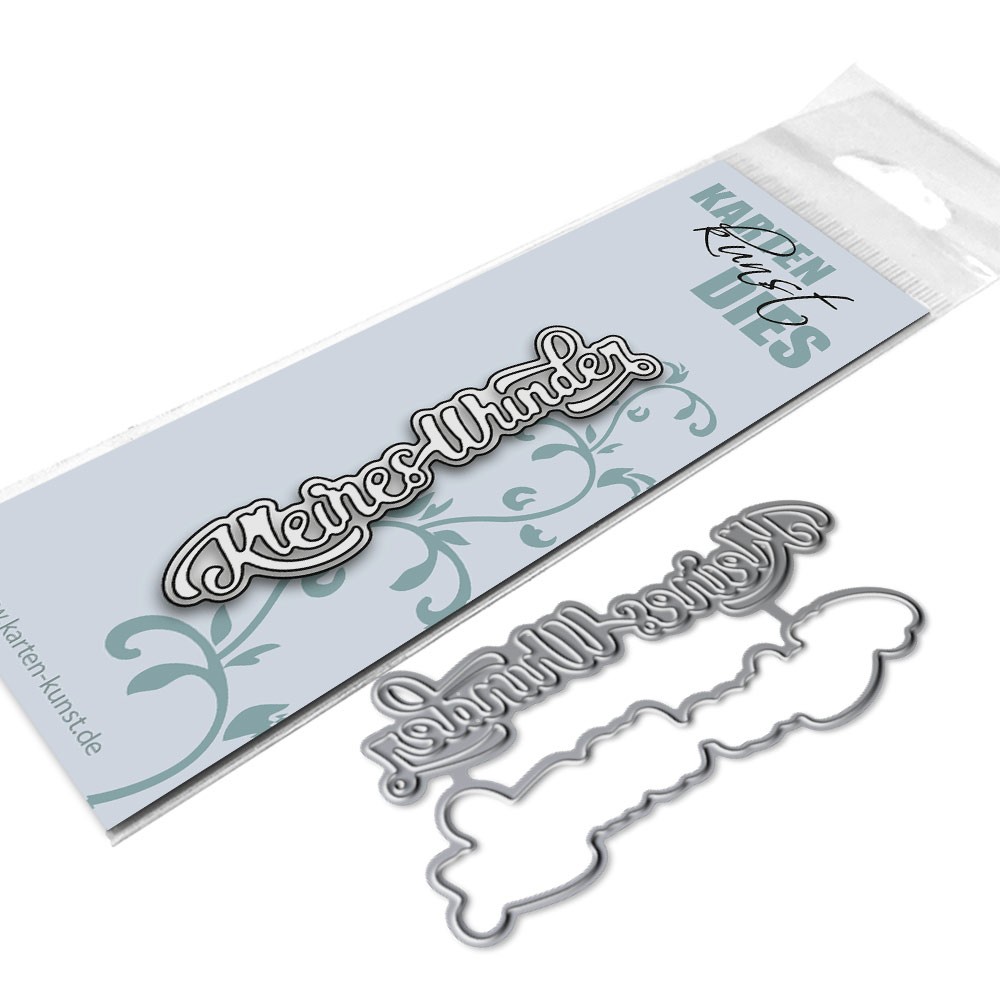 Karten-Kunst Stanzschablone - Nyala Script Kleines Wunder