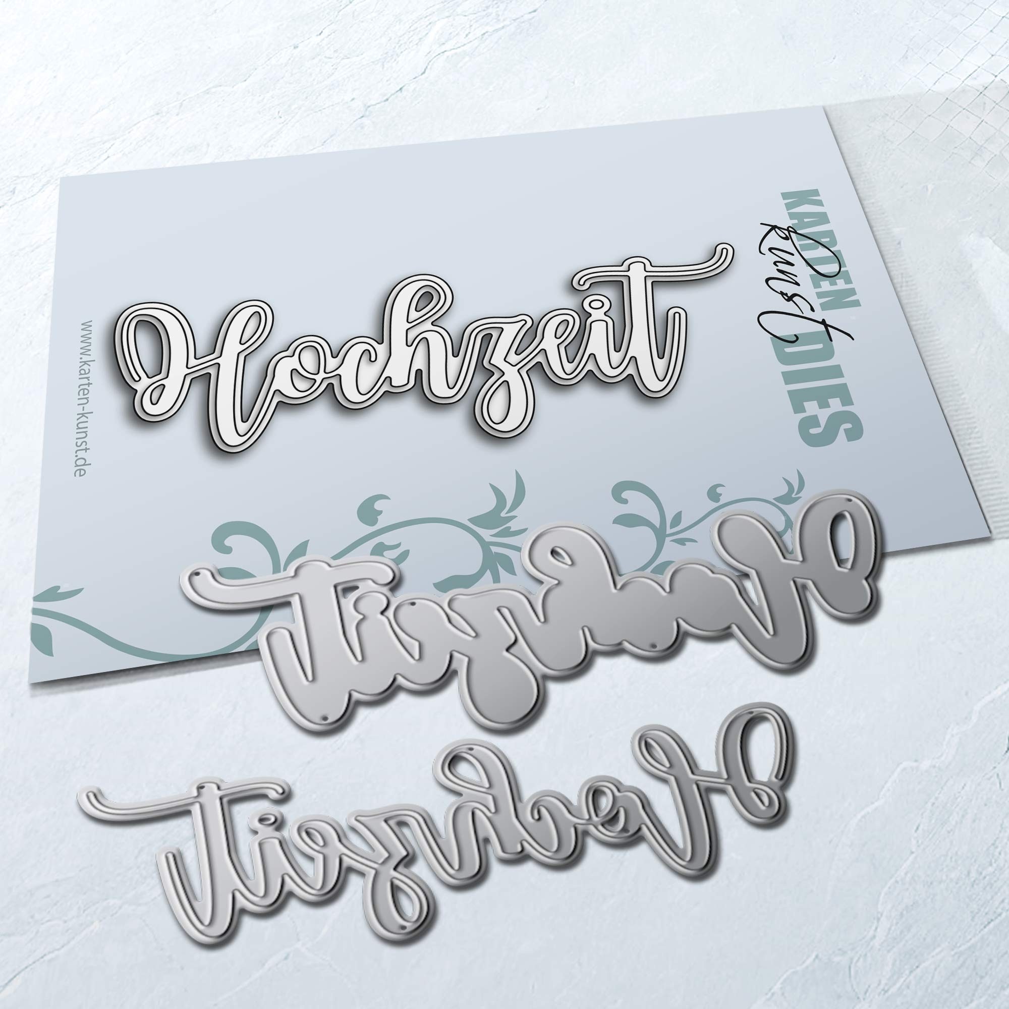 Karten-Kunst Stanzschablone kk-D180 Riesige Hochzeit Stanze Text