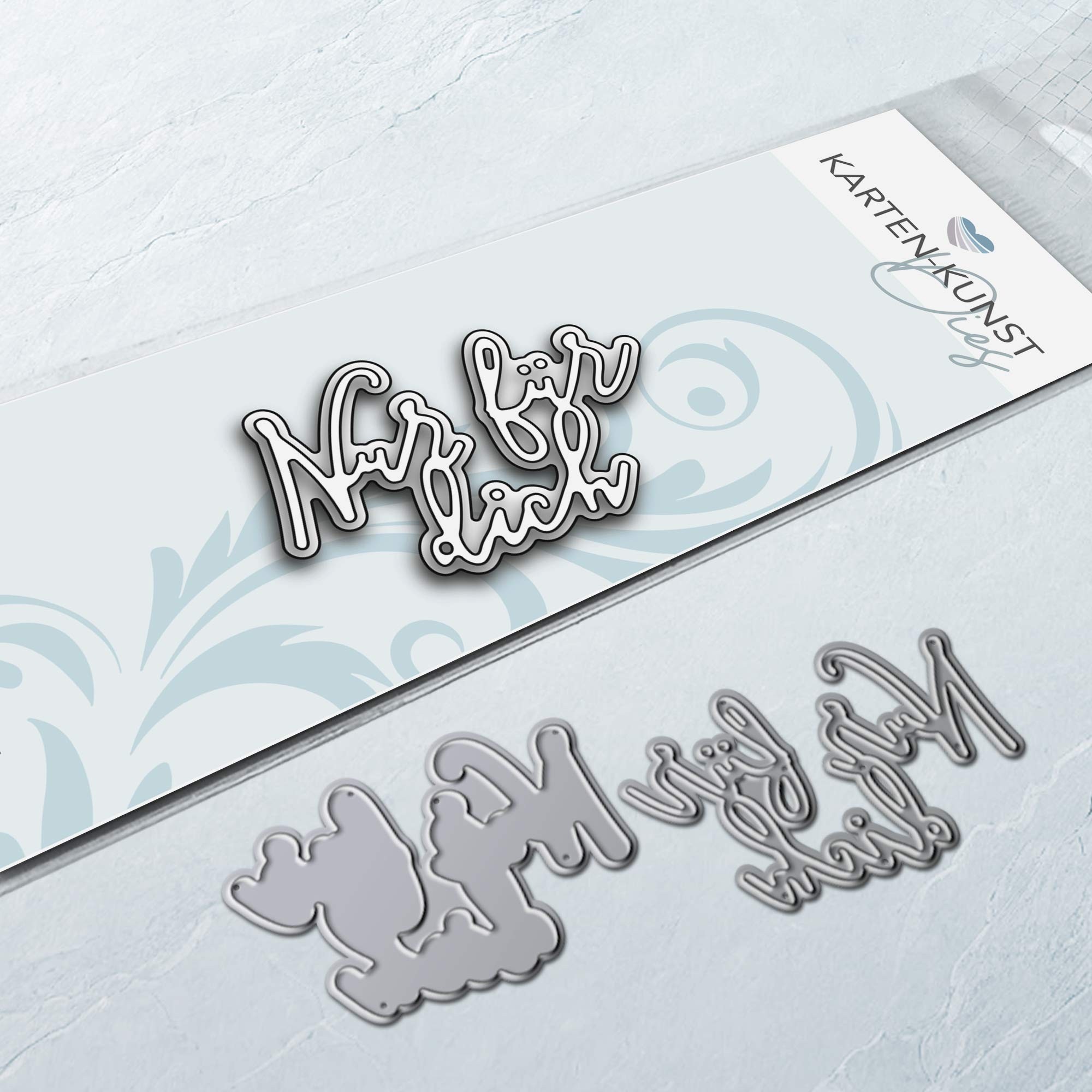 Karten-Kunst Stanzschablone kk-D224 - Elegant Script Nur für dich
