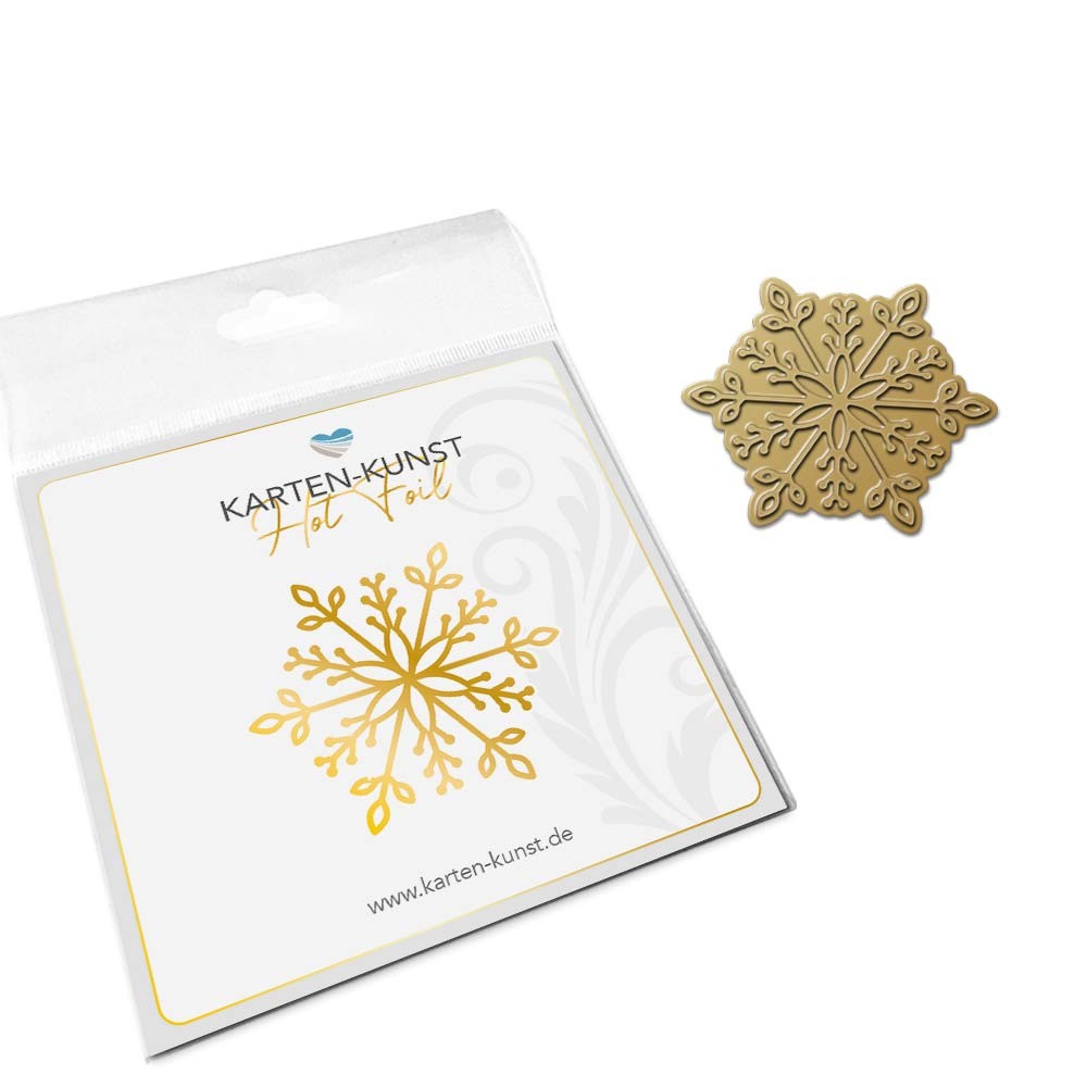 Karten-Kunst Hot Foil Plate kk-HF024 - Small Snowflake