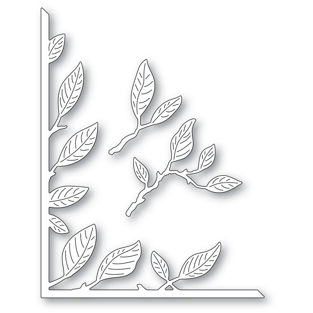 Memory Box Stanzschablone - 94722 Vibrant Leaf Corner