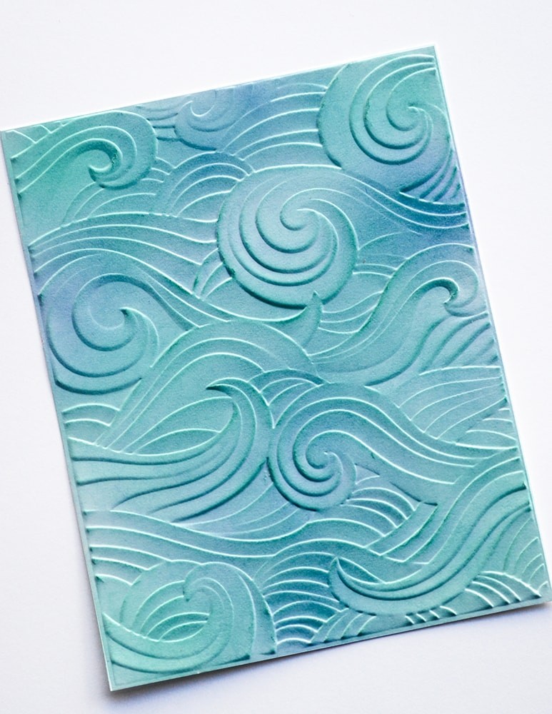 Memory Box 3D Prägeschablone - Waves 3D Embossing Folder