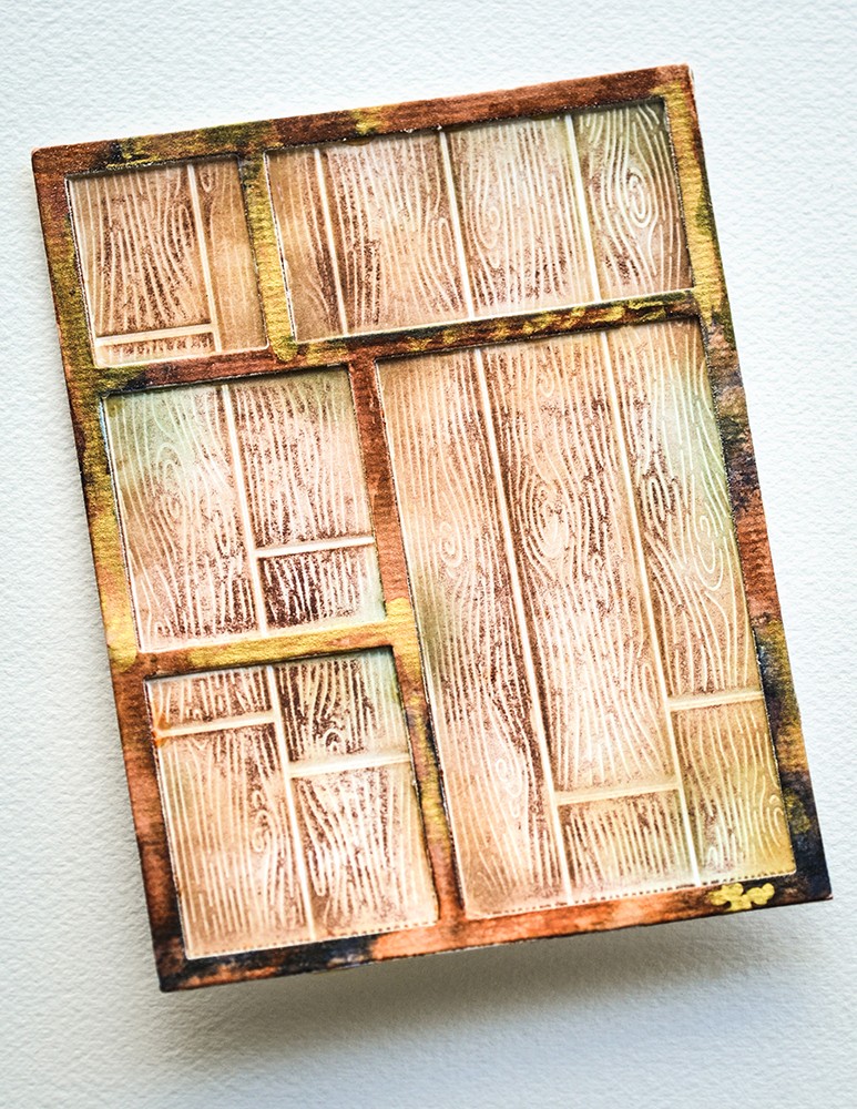 Memory Box 3D Prägeschablone - Vintage Tray 3D Embossing Folder and Die