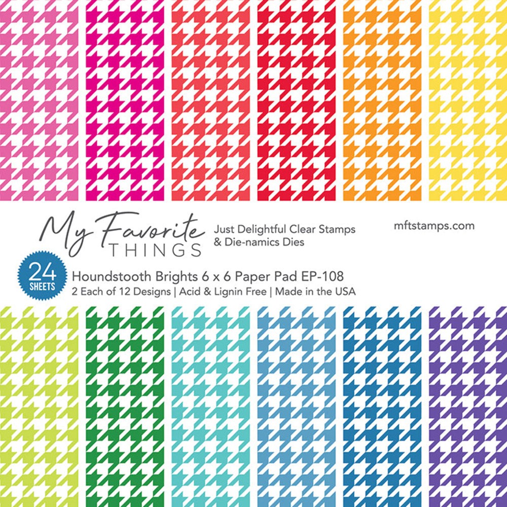My Favorite Things Paper Pack 6x6 - Houndstooth Brights
