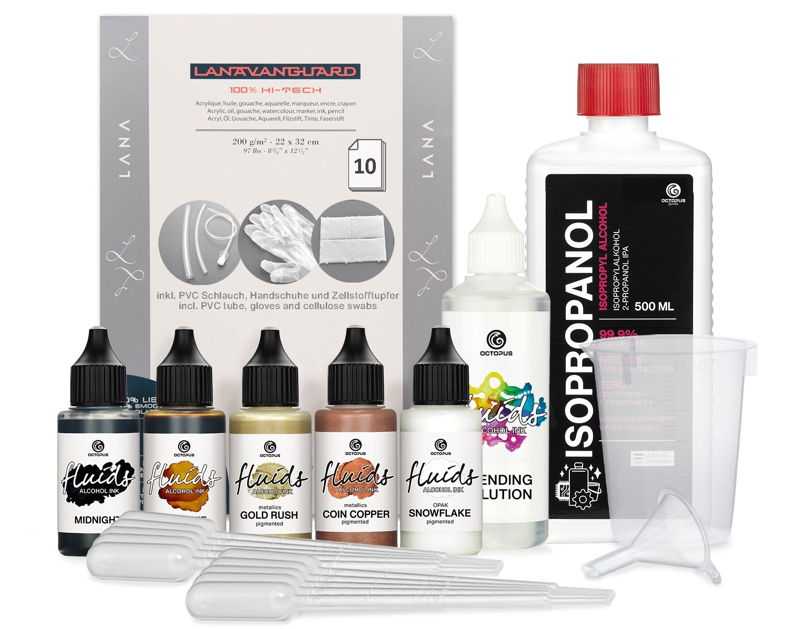 Octopus Fluids Alcohol Ink Starter Set BLUMENKINDJEN