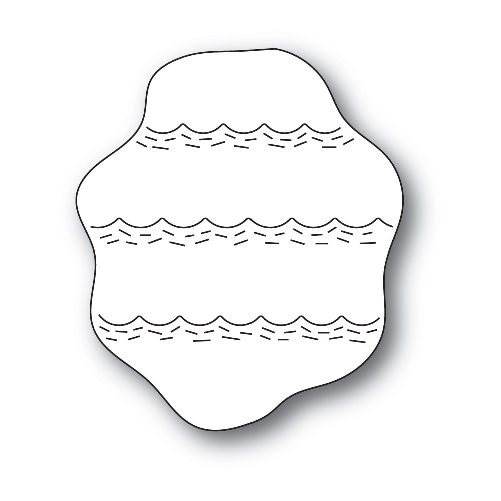 Poppy Stamps Stanzschablone - 2420 Whittle Wave Background 
