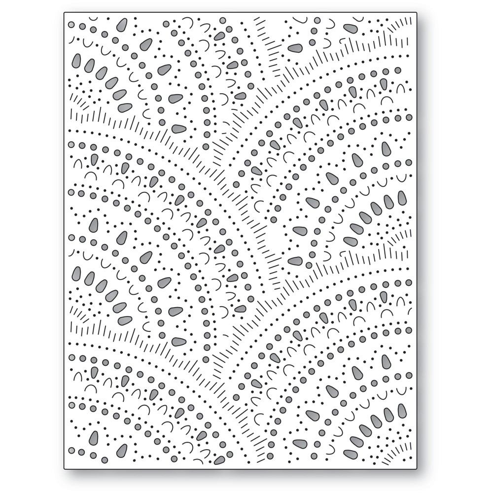 Poppy Stamps Stanzschablone - 2615 Nordic Lacy Plate