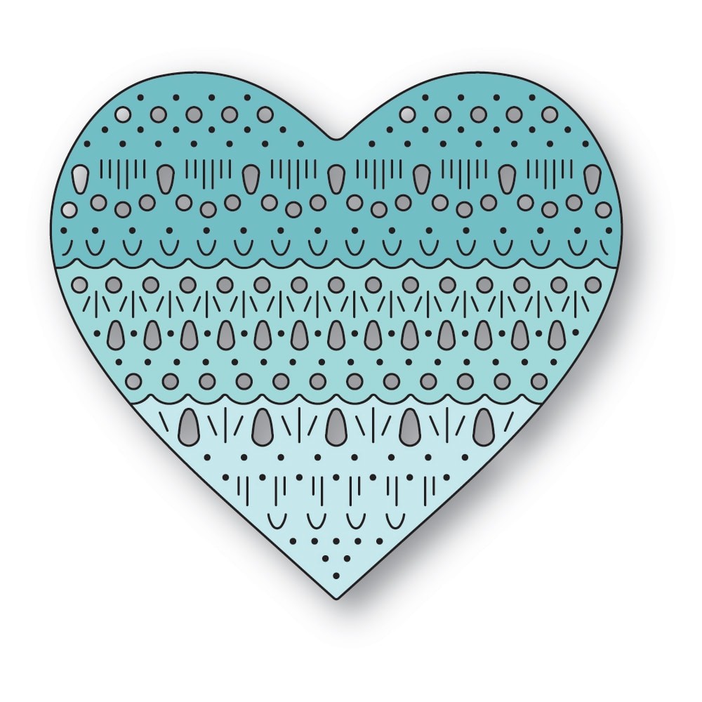 Poppy Stamps Stanzschablone - 2689 Nordic Heart